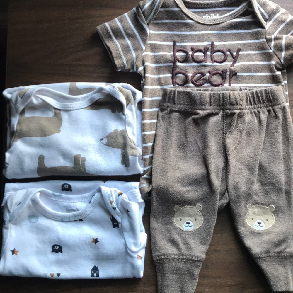 Baby Bear Outfit (0-3 Months)